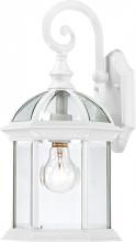 Nuvo 60/4961 - Boxwood - 1 Light 15&#34; Wall Lantern with Clear Beveled Glass - White Finish