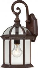 Nuvo 60/4962 - Boxwood - 1 Light 15&#34; Wall Lantern with Clear Beveled Glass - Rustic Bronze Finish