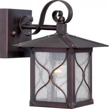 Nuvo 60/5611 - Vega - 1 Light - 6&#34; Wall Lantern with Clear Seed Glass - Classic Bronze Finish