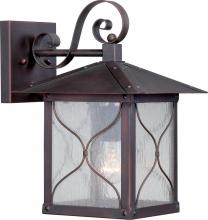 Nuvo 60/5612 - Vega - 1 Light - 9&#34; Wall Lantern with Clear Seed Glass - Classic Bronze Finish