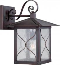 Nuvo 60/5613 - Vega -1 Light - 11&#34; Wall Lantern with Clear Seed Glass - Classic Bronze Finish