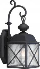 Nuvo 60/5621 - Wingate - 1 Light - 6&#34; Wall Lantern with Clear Seed Glass - Textured Black Finish