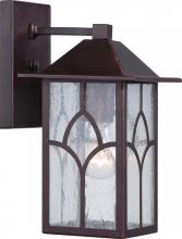 Nuvo 60/5641 - Stanton - 1 Light - 6&#34; Wall Lantern with Clear Seed Glass - Claret Bronze Finish Finish