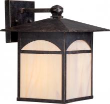 Nuvo 60/5652 - Canyon - 1 Light - 9&#34; Wall Lantern with Honey Stained Glass - Umber Bronze Finish Finish