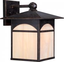 Nuvo 60/5653 - Canyon - 1 Light - 11&#34; Wall Lantern with Honey Stained Glass - Umber Bronze Finish Finish