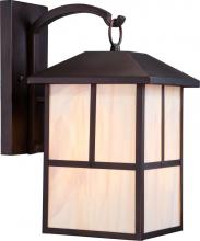 Nuvo 60/5673 - Tanner - 1 Light - 10&#34; Wall Lantern with Honey Stained Glass - Claret Bronze Finish
