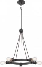 Nuvo 60/5725 - Paxton - 5 Light Chandelier - Aged Bronze Finish