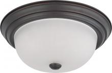 Nuvo 60/6011 - 2 Light 13&#34; Flush Mount with Frosted White Glass; Color retail packaging