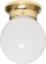 Nuvo 60/6028 - 1 Light - 6&#34; - Ceiling Fixture - White Ball; Color retail packaging