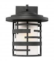 Nuvo 60/6402 - Lansing - 1 Light 12&#34; Wall Lantern with Etched Glass - Textured Black Finish