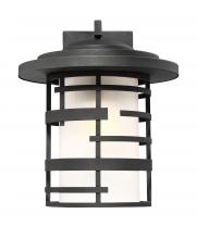 Nuvo 60/6403 - Lansing - 1 Light 14&#34; Wall Lantern with Etched Glass - Textured Black Finish