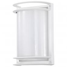  62/1393 - LED Rectangular Bulk Head Fixture; White Finish with White Glass