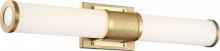 Nuvo 62/1602 - Caper - 24&#34; LED Vanity - with Frosted Acrylic Lens - Brushed Brass Finish