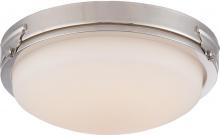 Nuvo 62/353 - Crest - LED Flush Fixture with Satin White Glass