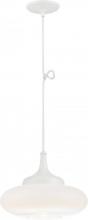Nuvo 62/697 - Constellation LED Mini Pendant with White to Clear Glass