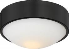 Nuvo 62/773 - Perk - 9&#39;&#39; LED Flush with White Glass - Aged Bronze Finish