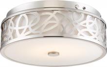  62/977 - LED 20W - Flush with White Acrylic Lens- Brushed Nickel Finish- 120-277V - 120-277V