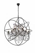  9849/10+5P - Rustic Brozne Chandelier