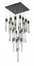 Bethel International Canada ADS10C25B - Matte Black Chandelier