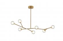  DC05C37G - Steel & Glass Chandelier