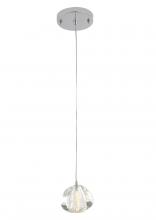  DLS110P4C - Iron & Glass Pendant