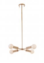 Bethel International Canada DU128C15G - Gold Chandelier