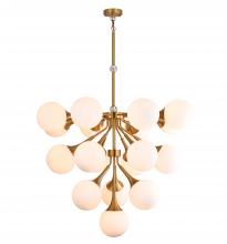  DU170C39CO - Iron & Glass Chandelier