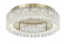  FT106FM16G - Stainless Steel & Crystal LED Flush Mount