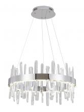  FT70C24CR - Stainless Steel & Crystal LED Chandelier