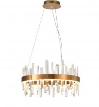  FT70C24G-1 - Metal & Crystal LED Chandelier