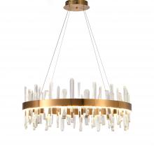  FT71C32G-1 - Metal & Crystal LED Chandelier