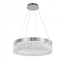  FT94C24CH - Stainless Steel & Crystal LED Chandelier