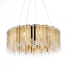  GL402C24G - Stainless Steel & Crystal Chandelier