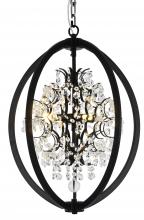  LA10C18BLK - Black Chandelier