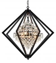  LA15C28BLK - Black Chandelier