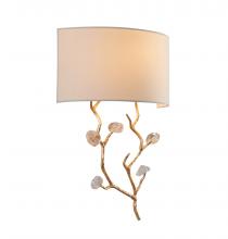  LA37W14G - Metal & Glass & Fabric Wall Sconce