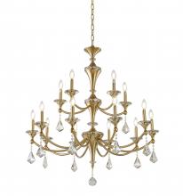  LA41C36BR - Satin Brass Chandelier