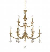  LA42C30BR - Satin Brass Chandelier