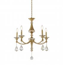  LA44C23BR - Satin Brass Chandelier