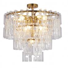  LX54 - Metal & Acrylic Chandelier