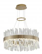  LX61C25G - Stainless Steel & Crystal LED Chandelier