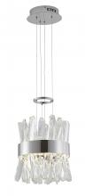  LX61P10CH - Stainless Steel & Crystal LED Pendant