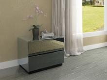  MB10 - Wood And Glass Side Table