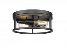  YS2180C12BLK - Iron  Flush Mount