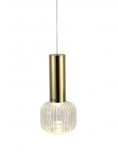  ZD06P8G - Metal & Glass LED Pendant