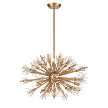  12766/19 - Starburst 26'' Wide 19-Light Chandelier - Satin Brass