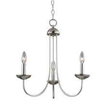  1533CH/20 - Thomas - Williamsport 20'' Wide 3-Light Chandelier - Brushed Nickel