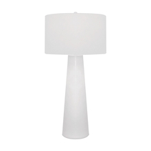  203 - Obelisk Table Lamp in White with Night Light