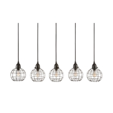  225064 - Wire Ball 5-Light Linear Mini Pendant Fixture