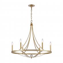  69485/6 - Noura 31.5'' Wide 6-Light Chandelier - Champagne Gold